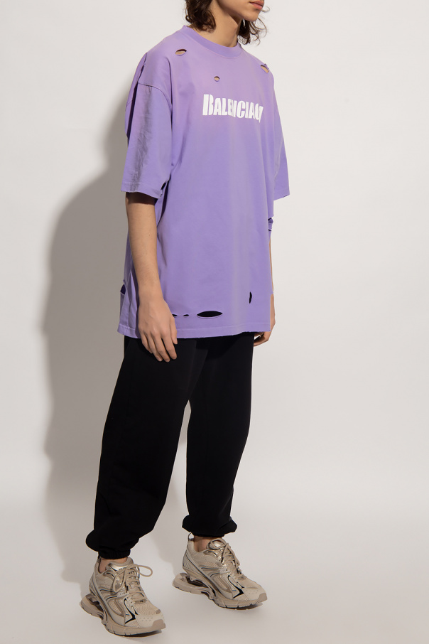 Balenciaga t store shirt mens purple